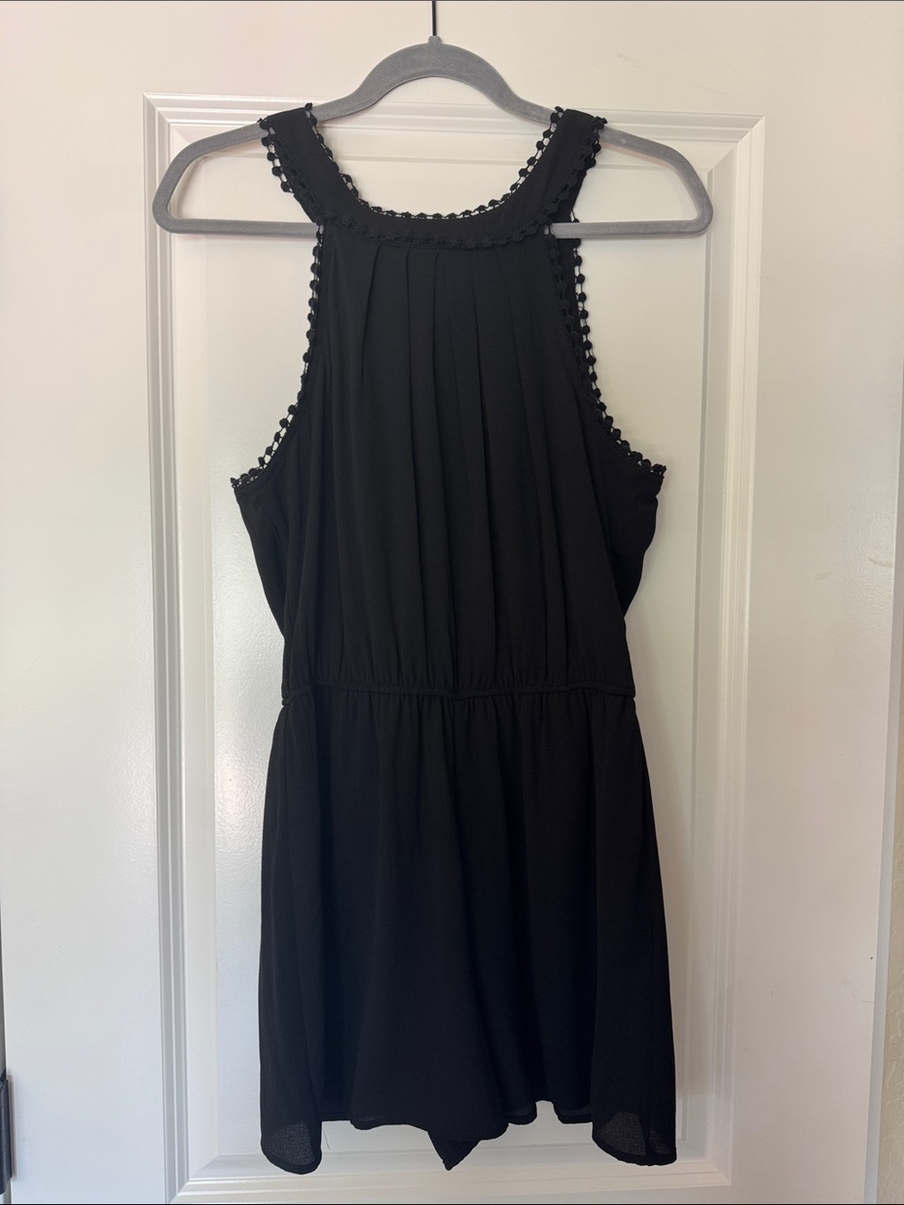 Black Sleeveless Rompwr- Women